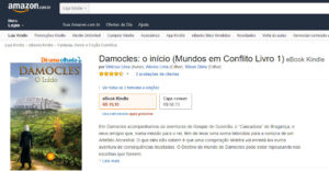 Imagem do livro Damocles O início no site da Amazon.com.br