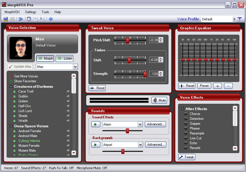 MorphVox Pro - Programa de modulação de voz